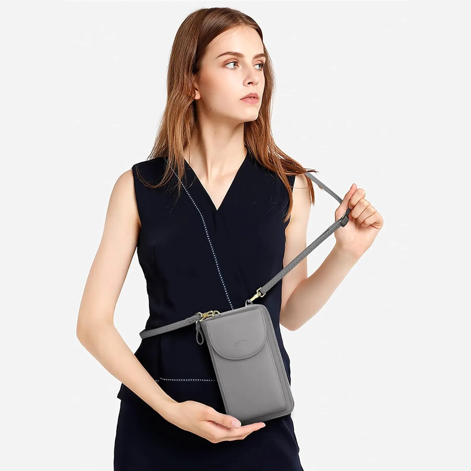 S-ZONE Small Crossbody Bags for Women Cell Phone Purse RFID Blocking Wallet Purses with Credit Card Slots