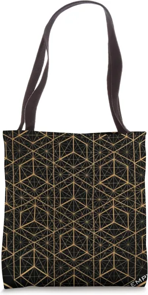 Sacred Geometry Hexagon Matrix Geometric Tote Bag