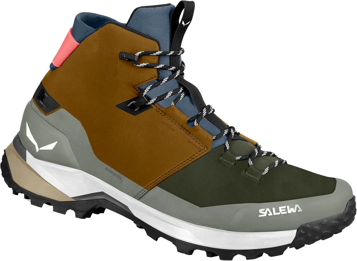 Salewa Men's Puez Mid Powertex Waterproof Trail Boot for Hiking & Trekking
