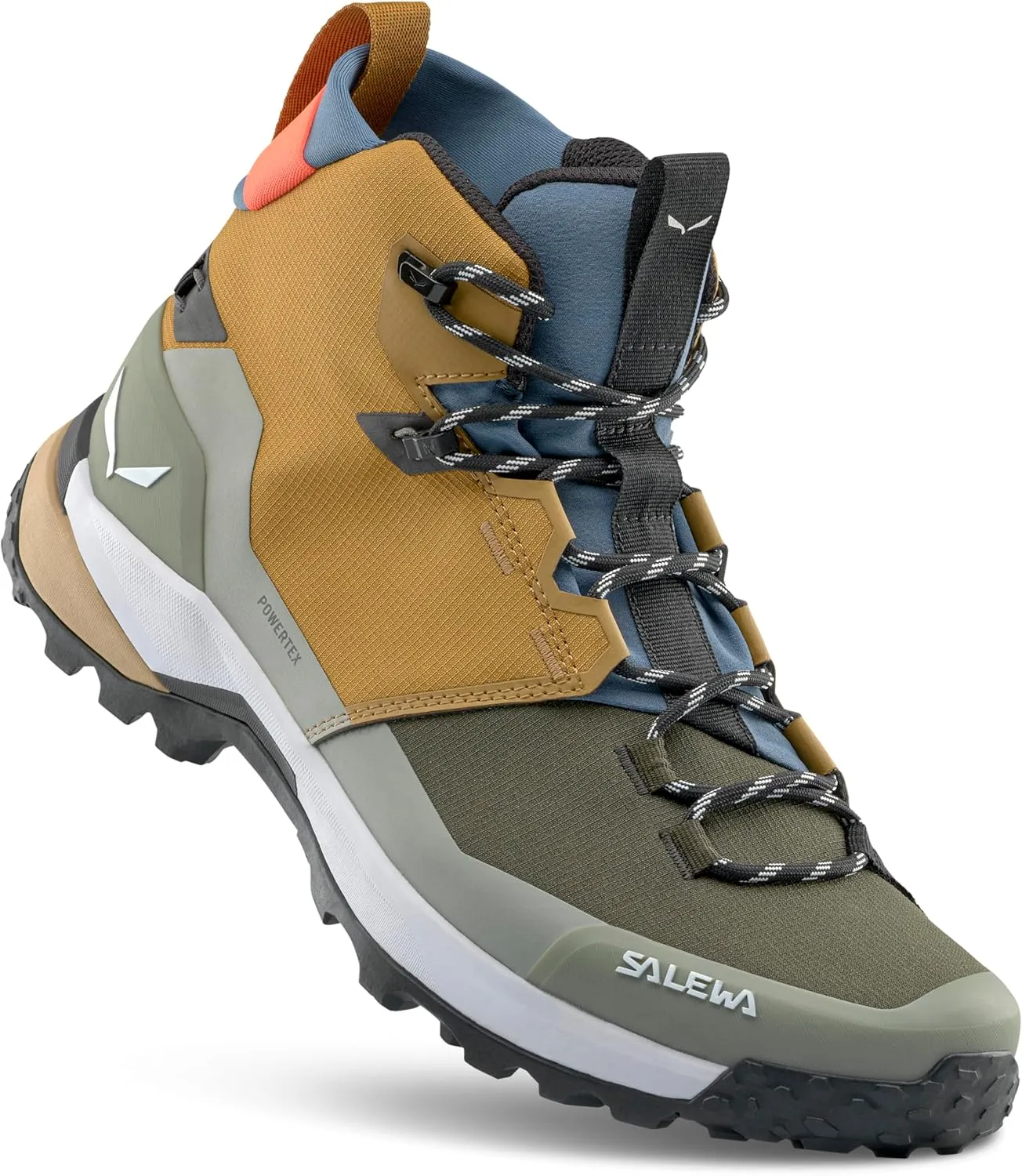 Salewa Men's Puez Mid Powertex Waterproof Trail Boot for Hiking & Trekking
