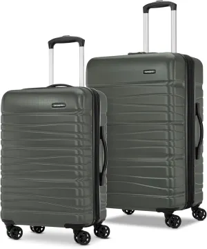 Samsonite Evolve SE Hardside Expandable with Double Spinner Wheels, 2PC SET (CO/M), Army Green