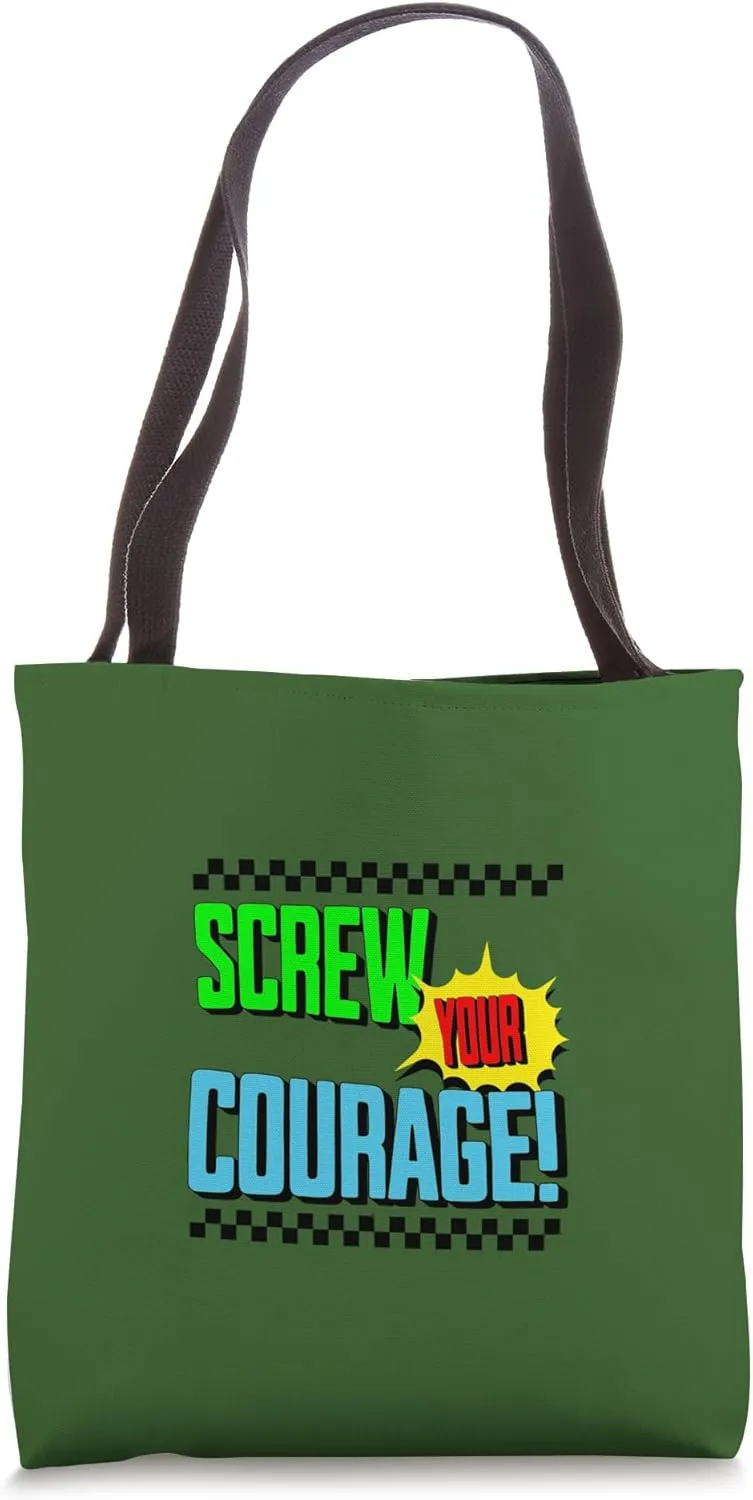 Screw Courage Macbeth Quotation Shakespeare Tragedy Play Tote Bag