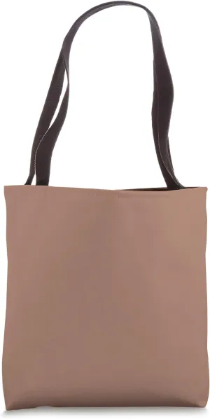 Seamless Mocha Mousse Brown Color Tote Bag
