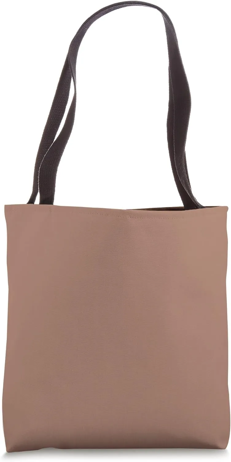Seamless Mocha Mousse Brown Color Tote Bag