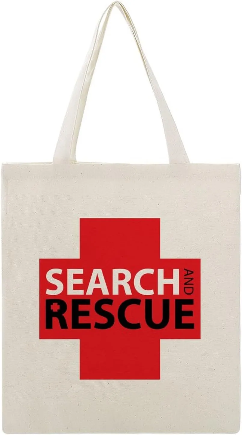 Search Rescue Canvas Tote Bag Reusable Shopping Bag