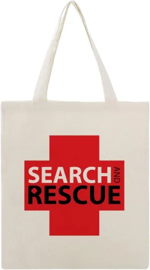 Search Rescue Canvas Tote Bag Reusable Shopping Bag