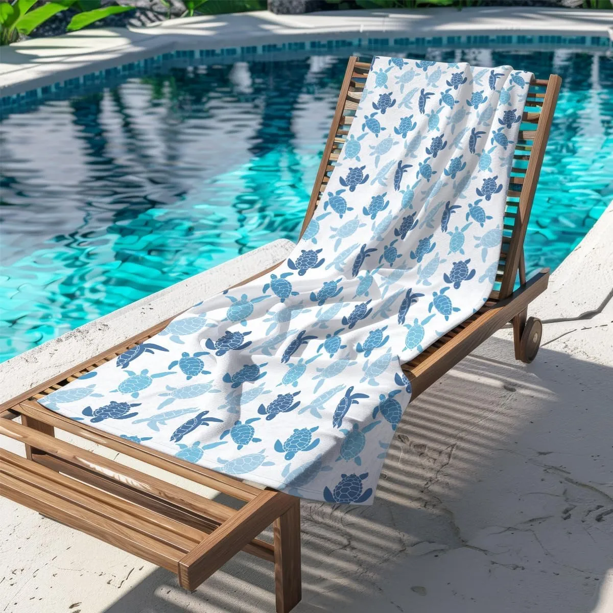 SENJIAN Turtle Beach Towel Sand Free Quick Dry Lightweight Travel Turtle Beach Towel And Tote Bag Set Ladies Beachs Essentials, Suitable for Swimming Pools, Cruise Vacations, Travel, Camping