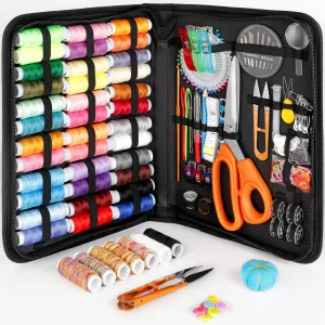 Sewing Kit for Adults,Maxfanay Needle and Thread Kit for Sewing,Professional Sewing Supplies Accessories with Tailor Scissors,43XL Thread,30 Needles,Thread Snips and More for Travel Home Beginners