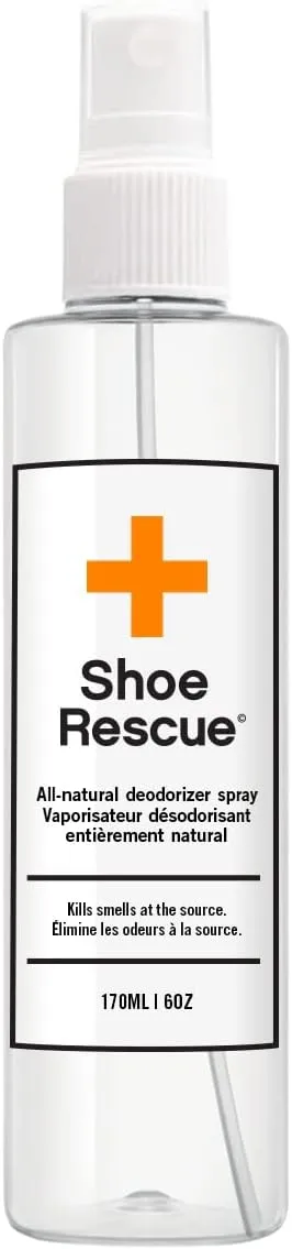 ShoeRescue All-Natural Deodorizer Spray | Eliminates Odor & Refreshes Shoes, Boots & Gym Bags | 6oz/170mL