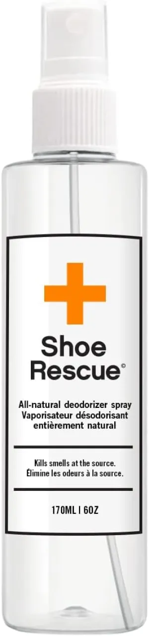 ShoeRescue All-Natural Deodorizer Spray | Eliminates Odor & Refreshes Shoes, Boots & Gym Bags | 6oz/170mL