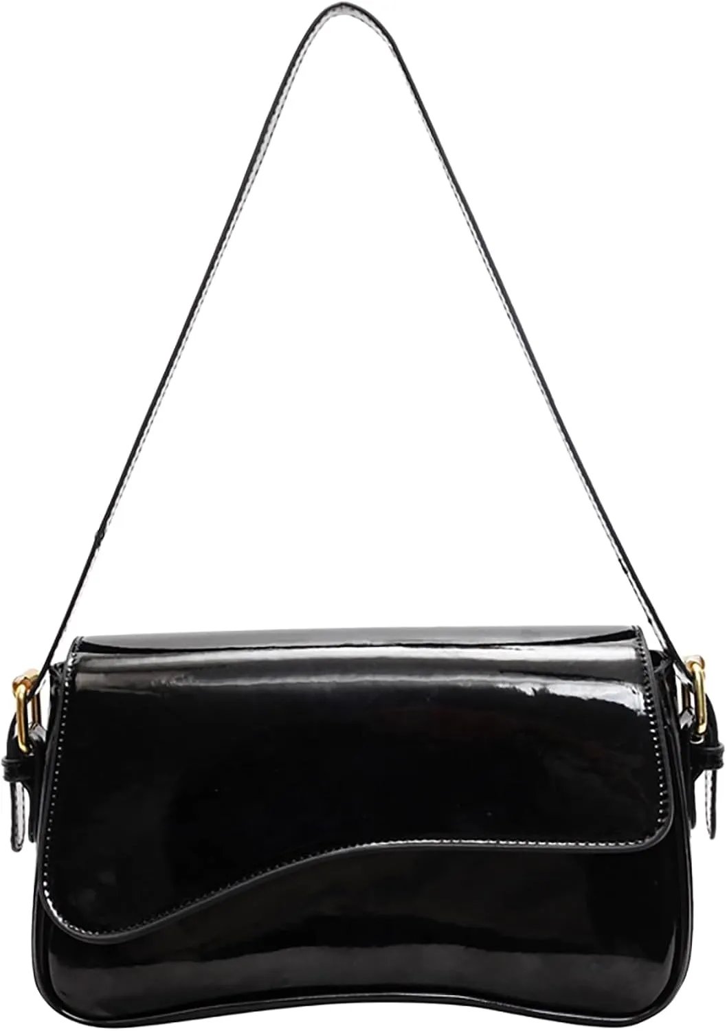 Shoulder Bag for women Y2K Crossbody Vegan Leather Purse Straps Retro Clutch Hobo Hadbags with 2 Removable