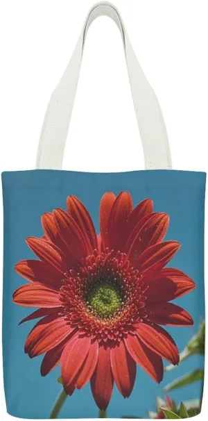 Shoulder Bag, Red Flower Petals Printed Tote Bag,reusable Color Shopping Bag,fitness Tote Bag,adult Tote Bag