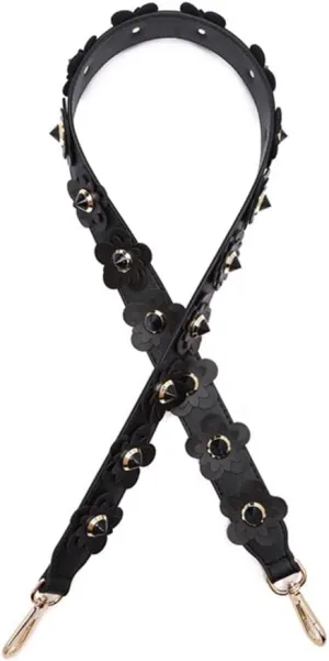 Shoulder Straps for Purse Bag Handbag Wallet Replacement, Flower Straps Replacement PU Leather Strap Shoulder Bag Straps