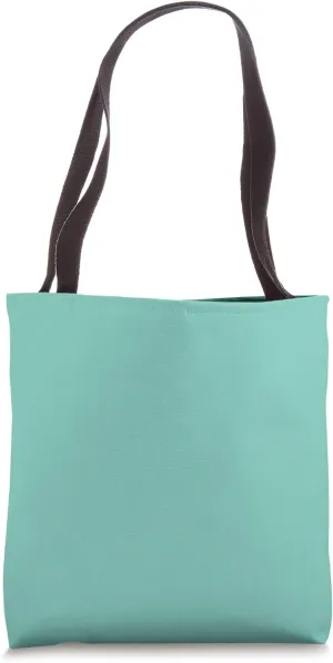 Simple Chic Solid Color Caribbean Aqua Mint Green Tote Bag