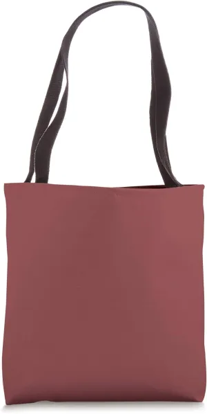 Simple Chic Solid Color Classic Brick Red Tote Bag