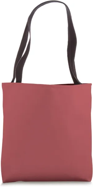 Simple Chic Solid Color Classic Muted Red Tote Bag