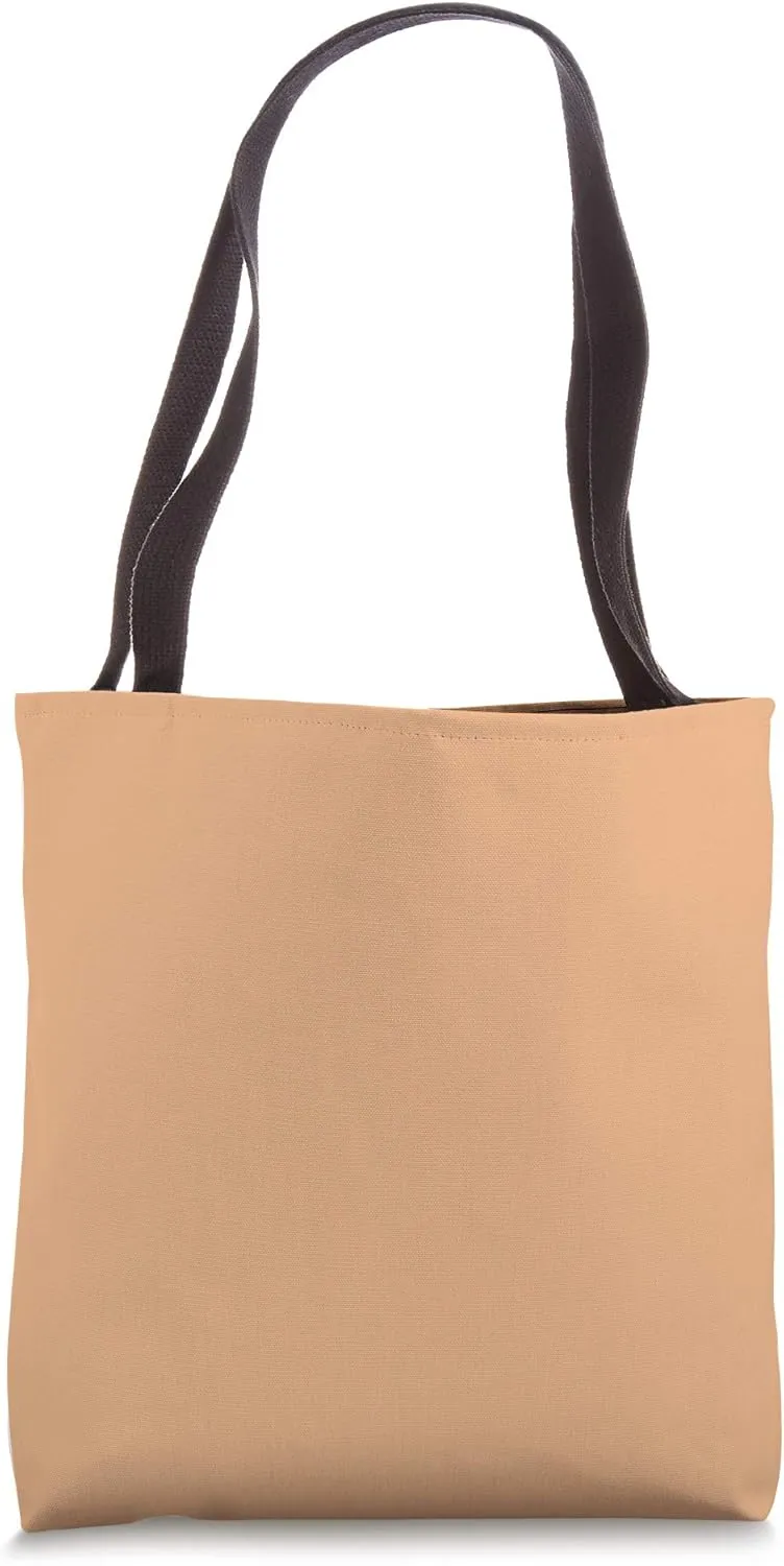 Simple Chic Solid Color Dark Apricot Yellow Orange Tote Bag