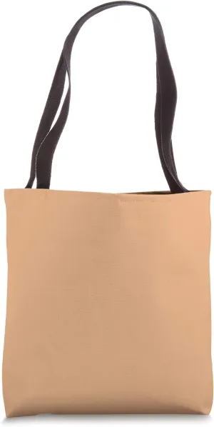 Simple Chic Solid Color Dark Apricot Yellow Orange Tote Bag