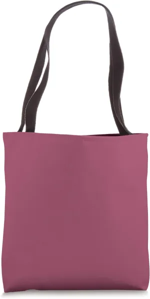 Simple Chic Solid Color Dark Berry Pink Purple Tote Bag