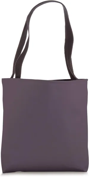 Simple Chic Solid Color Dark Blackened Berry Purple Tote Bag