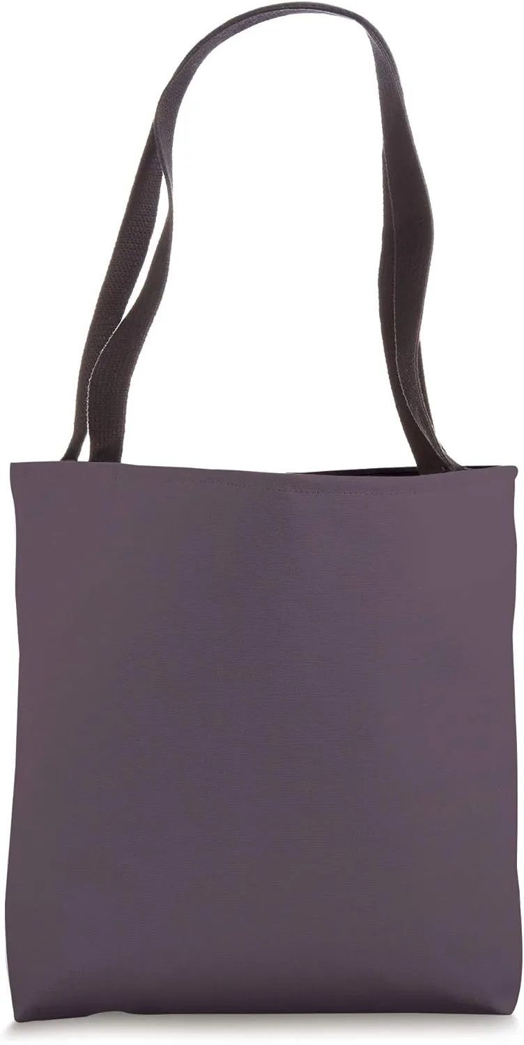 Simple Chic Solid Color Dark Blackened Berry Purple Tote Bag