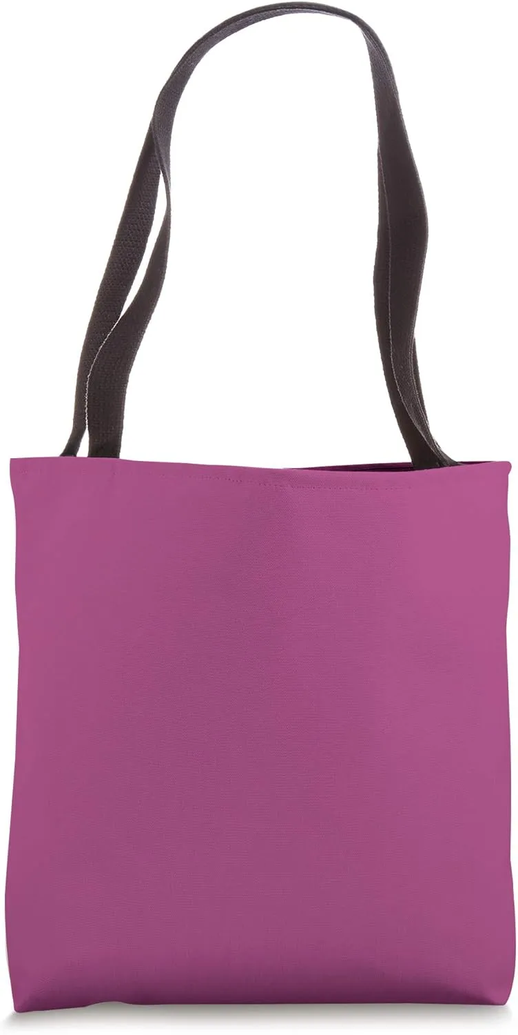 Simple Chic Solid Color Dark Fuchsia Rose Pink Tote Bag