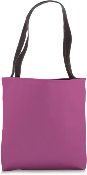 Simple Chic Solid Color Dark Fuchsia Rose Pink Tote Bag