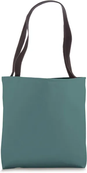 Simple Chic Solid Color Dark Jungle Green Tote Bag