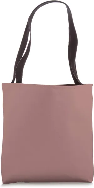 Simple Chic Solid Color Dark Mauve Rose Pink Tote Bag