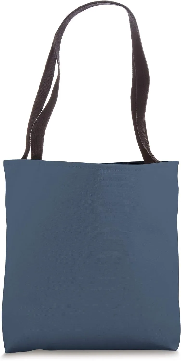 Simple Chic Solid Color Dark Peacock Blue Tote Bag