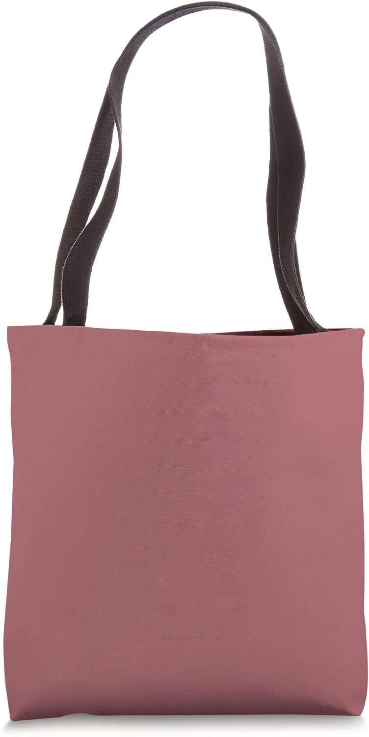 Simple Chic Solid Color Dark Rose Pink Tote Bag