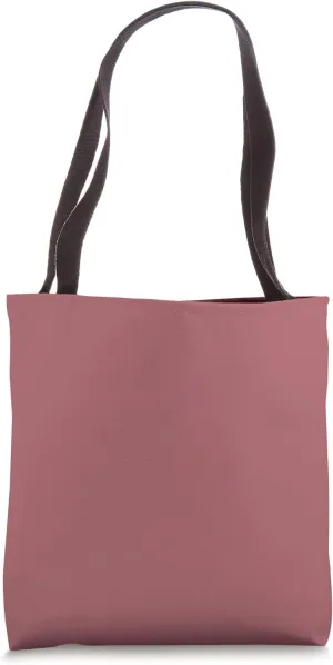 Simple Chic Solid Color Dark Rose Pink Tote Bag