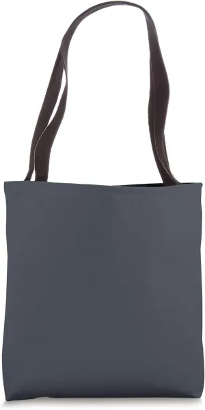 Simple Chic Solid Color Dark Smoky Midnight Blue Tote Bag