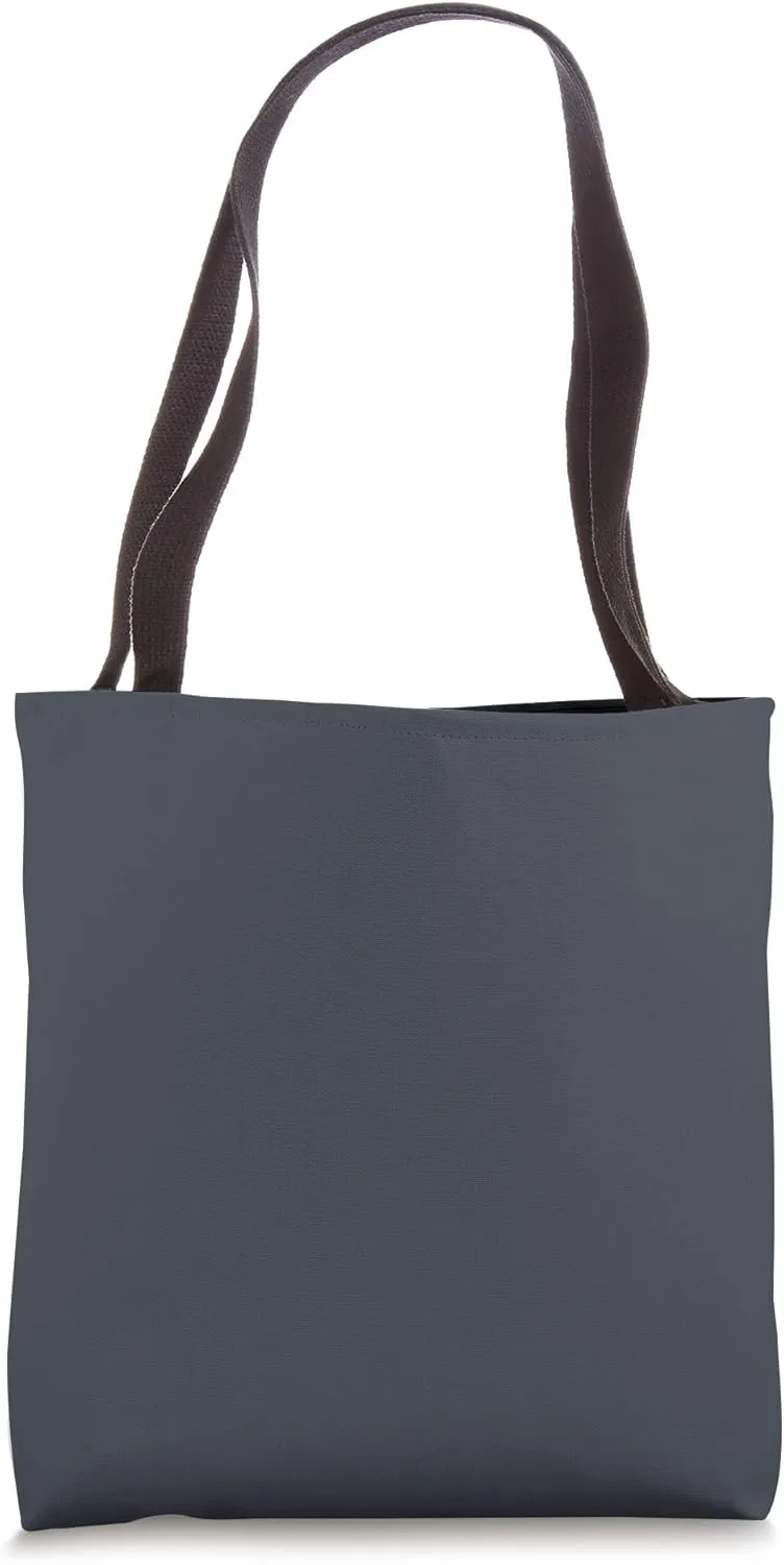 Simple Chic Solid Color Dark Smoky Midnight Blue Tote Bag