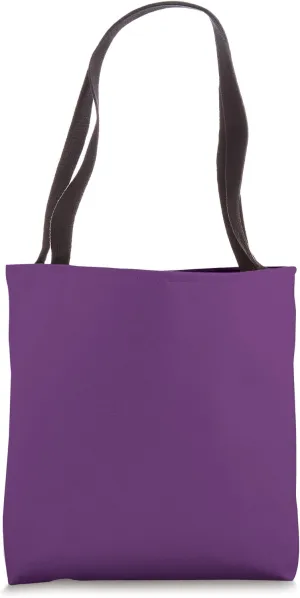 Simple Chic Solid Color Dark Violet Purple Tote Bag