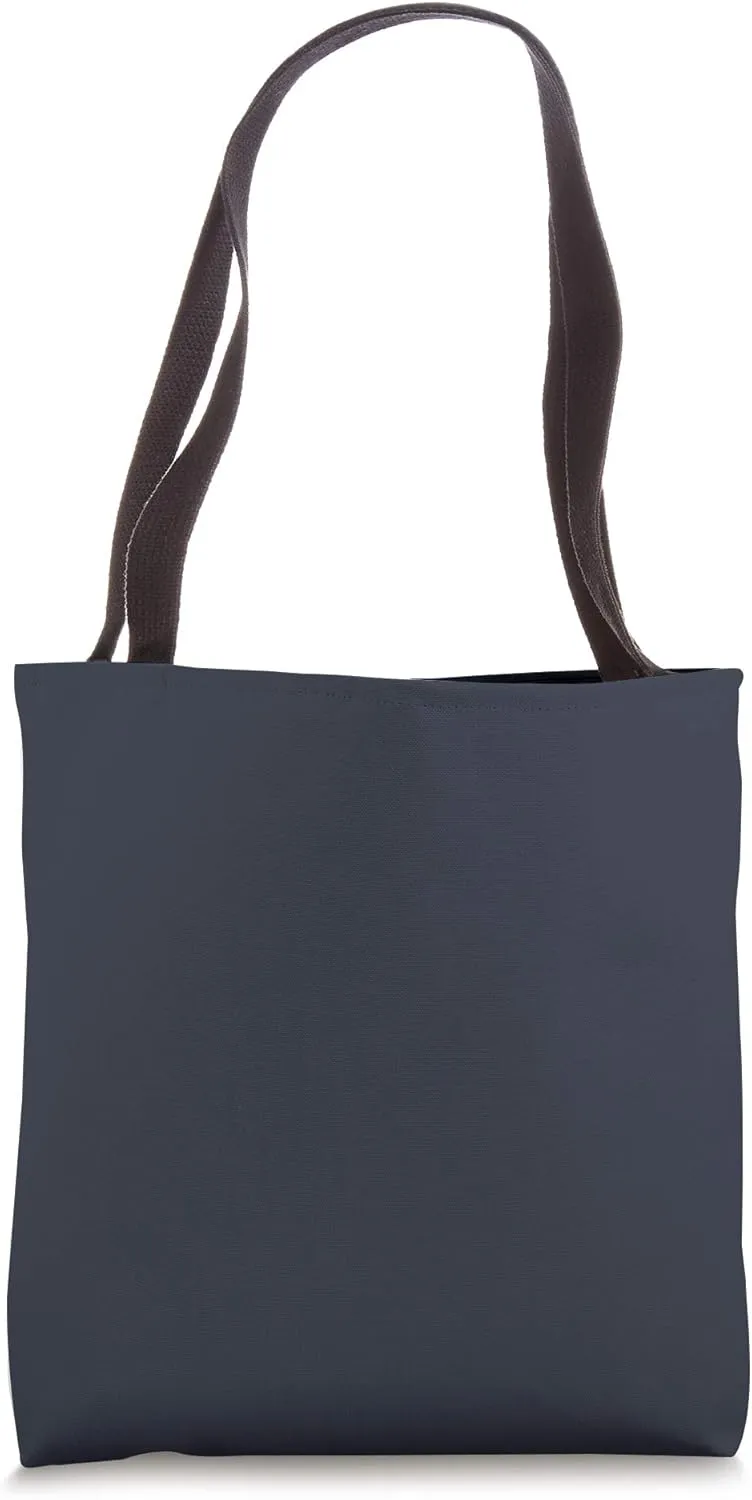 Simple Chic Solid Color Deep Navy Blue Tote Bag
