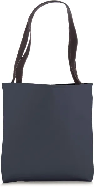 Simple Chic Solid Color Deep Navy Blue Tote Bag