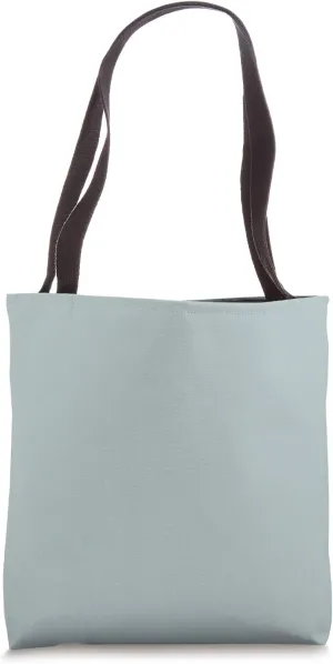 Simple Chic Solid Color Light Dusty Ice Blue Tote Bag