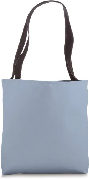 Simple Chic Solid Color Light Dusty Sky Chambray Blue Tote Bag