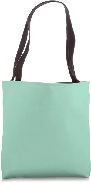 Simple Chic Solid Color Light Mint Green Tote Bag