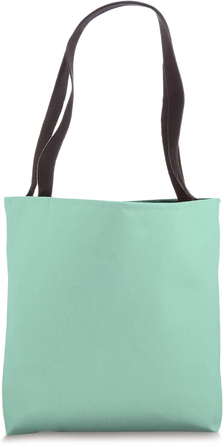 Simple Chic Solid Color Light Mint Green Tote Bag