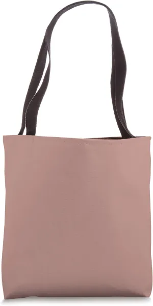 Simple Chic Solid Color Light Pink Rose Tan Tote Bag