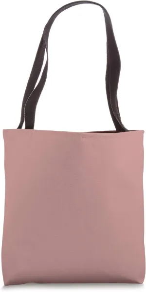 Simple Chic Solid Color Light Rosy Mauve Pink Tote Bag