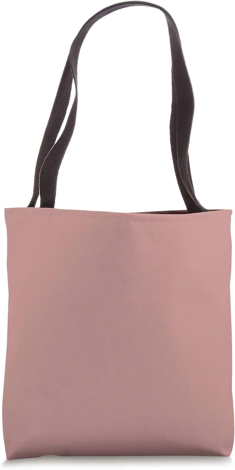 Simple Chic Solid Color Light Rosy Mauve Pink Tote Bag