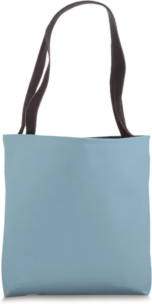 Simple Chic Solid Color Medium Muted Sky Blue Tote Bag