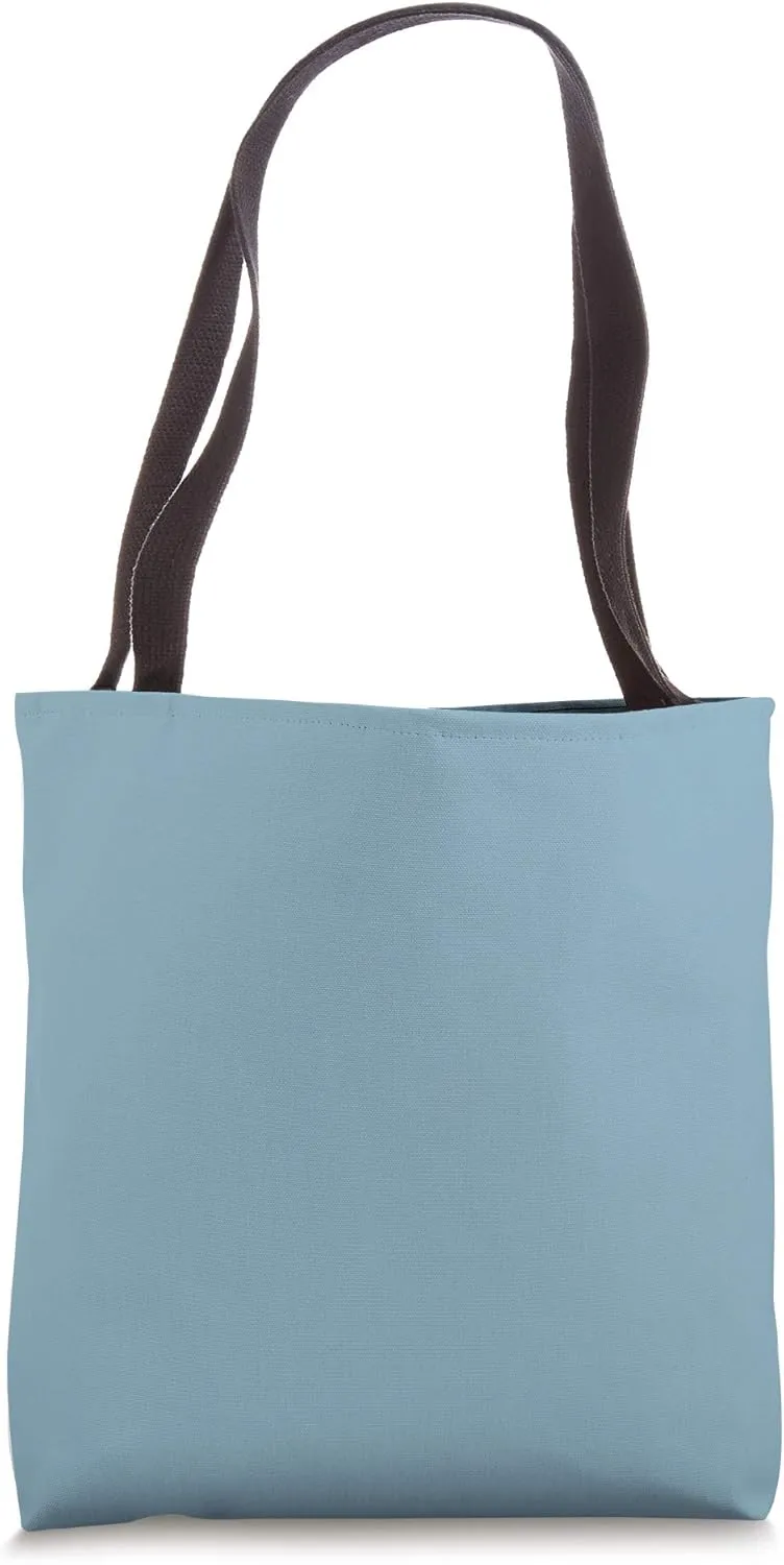Simple Chic Solid Color Medium Muted Sky Blue Tote Bag