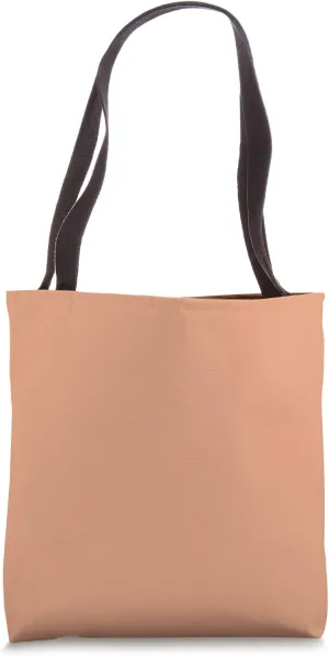 Simple Chic Solid Color Muted Pastel Apricot Orange Tote Bag