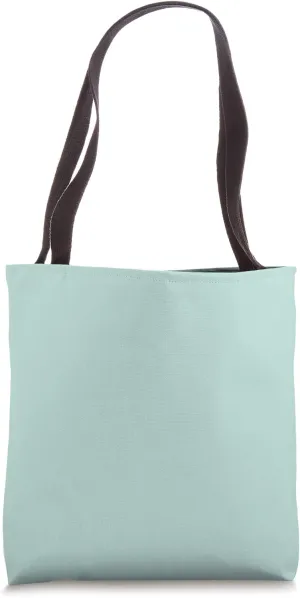 Simple Chic Solid Color Pastel Mint Green Aqua Tote Bag