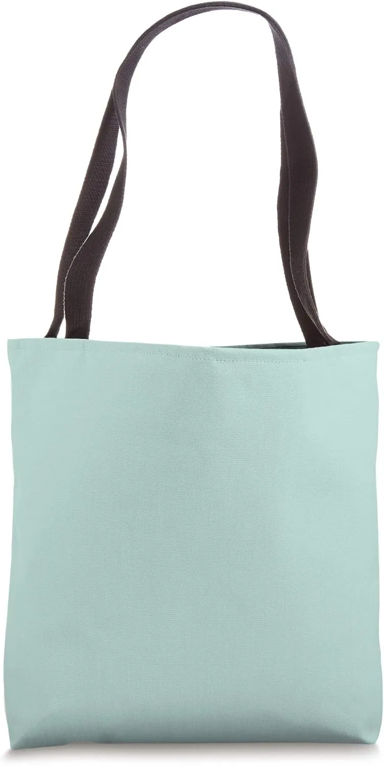 Simple Chic Solid Color Pastel Mint Green Aqua Tote Bag
