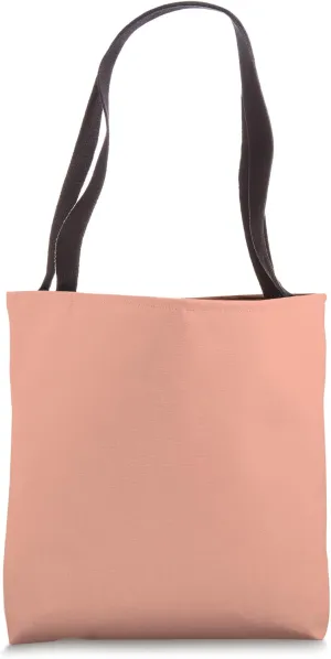 Simple Chic Solid Color Pastel Papaya Coral Peach Tote Bag